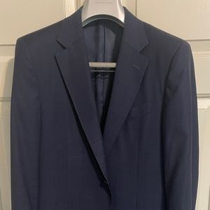 $1800 Canali Blue Checked Sport Coat/ Blazer - 38-40